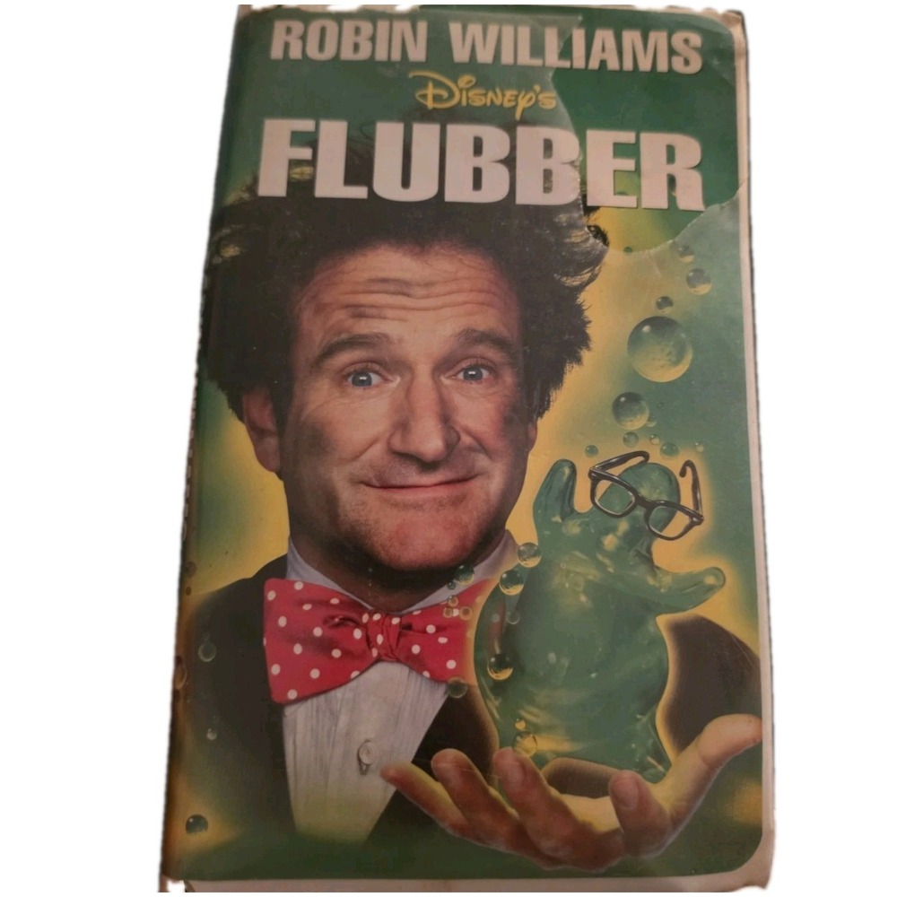 Flubber VHS 1998 Disney Video Tape Robin Williams 90s Family Movie VTG Clamshell